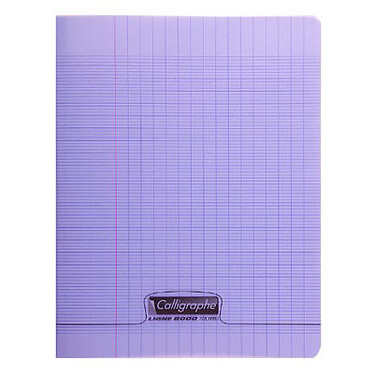 Calligraphe 8000 Polypro Notebook 96 pages 17 x 22 cm seyes large squares Purple