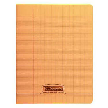 Calligraphe 8000 Polypro Cahier 96 pages 17 x 22 cm seyes grands carreaux Orange