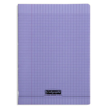Calligraphe 8000 Polypro Notebook 96 pages 21 x 29.7 cm seyes large squares Purple