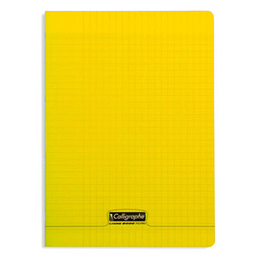 Calligraphe 8000 Polypro Notebook 96 pages 21 x 29.7 cm seyes large squares Yellow