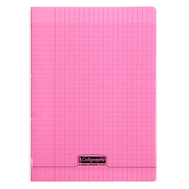 Calligraphe 8000 Polypro Notebook 96 pages 21 x 29.7 cm seyes large squares Pink
