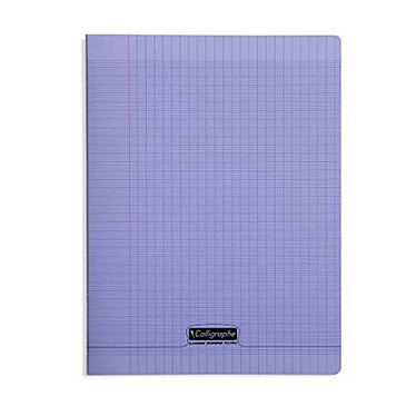Calligraphe 8000 Polypro Notebook 96 pages 24 x 32 cm seyes large squares Purple