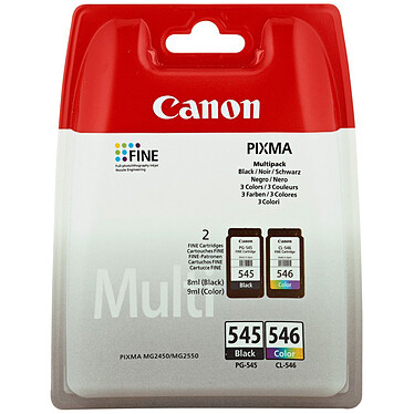 Canon PG-545 + CL-546 - Multipack (Couleur et Noir)