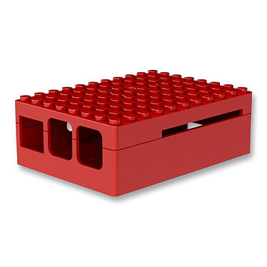 Multicomp Pi-Blox caja para Raspberry Pi 1 Model B+ / Pi 2/3 (roja)