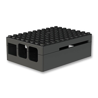 Multicomp Pi-Blox case for Raspberry Pi 1 Model B / Pi 2/3 (black)
