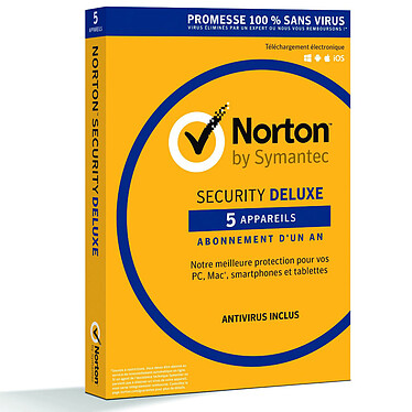 Norton Security Deluxe - Licence 1 an 5 postes