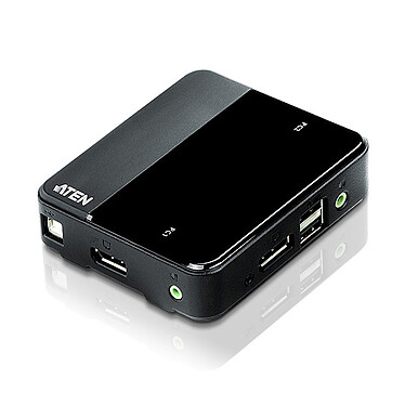 Aten CS782DP Commutateur KVM 2 ports USB DisplayPort avec prise en charge UHD 4K