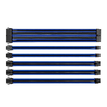Thermaltake TtMod Sleeve Cable (Extension Câble Tressé) - Bleu et Noir