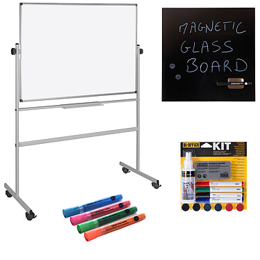 Bi-Office Swivel Board 150 x 120 cm Magnetic and marker kit Mmo Board