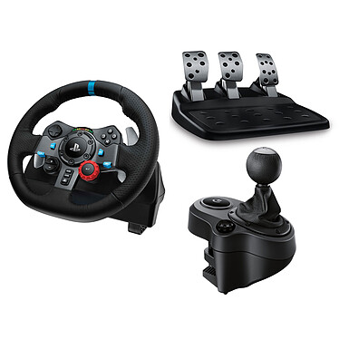 Volante Logitech G920 com pedal + Câmbio Driving Force Shifter