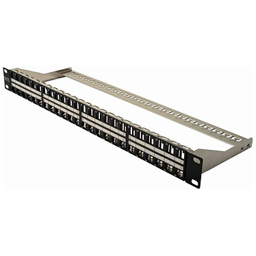 Digitus DN-91424 Panel de conexiones de 48 puertos categoría 6A para cuadro / armario / ranura de 19'' negro