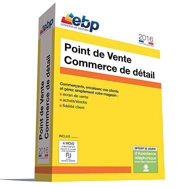 EBP Point de Vente Commerce de détail 2016 (1 poste)