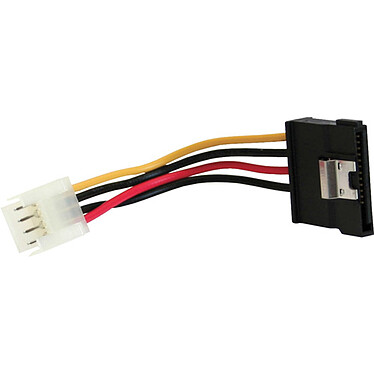 Adaptateur d'alimentation floppy 4 pin vers SATA coudé 15 Pin (6 cm)