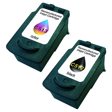 Multipack cartouches compatibles Canon PG-512/CL-513 (Noir, Cyan, Magenta et jaune)