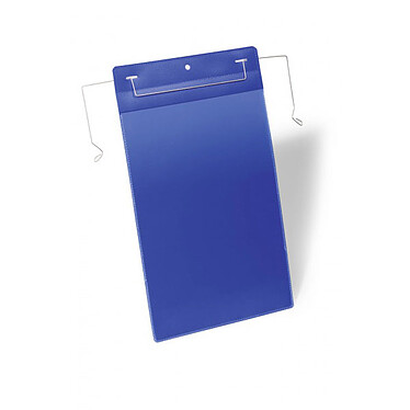 Durable Pochettes portrait A4 avec fil de suspension Bleues x 50