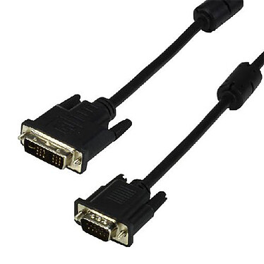 Câble DVI-I Single Link mâle / VGA mâle (3 mètres)