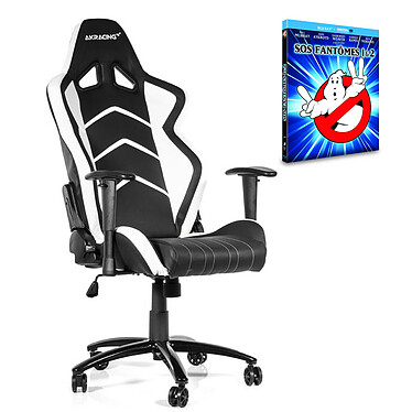 AKRacing Player Gaming Chair (blanc) + coffret Blu-ray "SOS Fantômes 1&2" OFFERT !