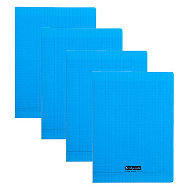 Calligraphe 8000 Polypro Cahier 96 pages 24 x 32 cm seyes Bleu x 40 + 10 OFFERTS !