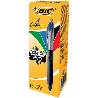BIC 4 colour Grip Pro x 12