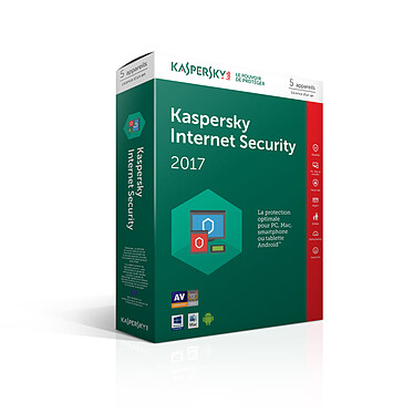Kaspersky Internet Security 2017 - Licence 5 postes 1 an