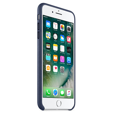 Avis Apple Coque en cuir Bleu nuit Apple iPhone 7 Plus