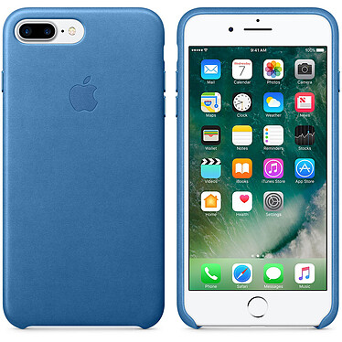 Apple Coque en cuir Bleu Méditerranée Apple iPhone 7 Plus 