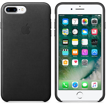 Apple Coque en cuir Noir Apple iPhone 7 Plus 