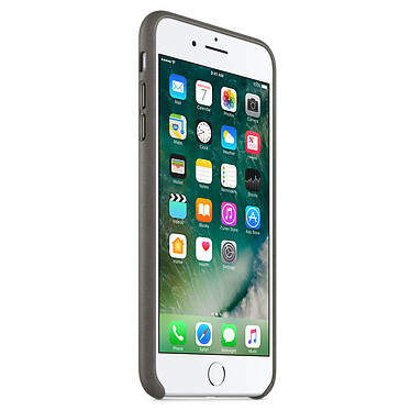 Avis Apple Coque en cuir Gris Apple iPhone 7 Plus 