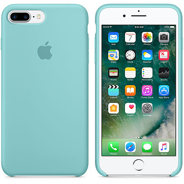 Apple Coque en silicone Bleu Méditerranée Apple iPhone 7 Plus