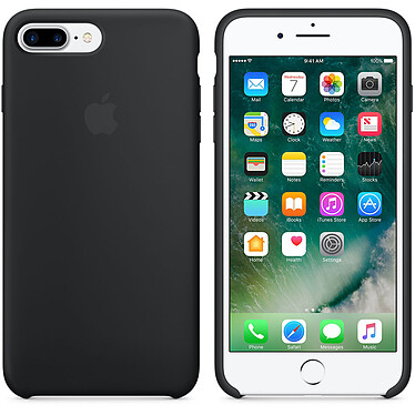Apple Coque en silicone Noir Apple iPhone 7 Plus 