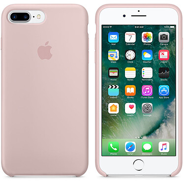 Apple Coque en silicone Rose des sables Apple iPhone 7 Plus 