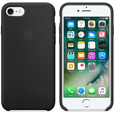 Apple Coque en silicone Noir Apple iPhone 7 