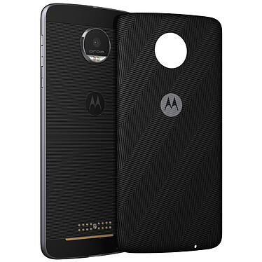 Motorola Mods Coque Tissu Noir Moto Z/Z Play