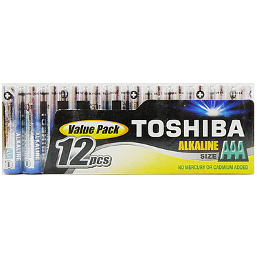 Toshiba Piles Alcalines AAA LR03 (par 12)