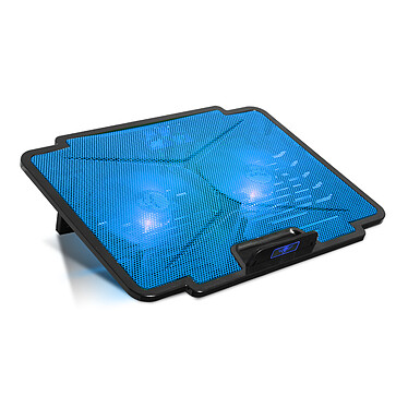 Spirit of Gamer Airblade 100 (Bleu) Refroidisseur pour ordinateur portable 15.6" avec deux ports USB 2.0 et rétro-éclairage bleu