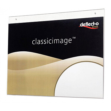deflecto Classic Image Wall-mounted visual holder honrizontal