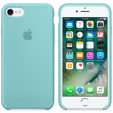Apple Coque en silicone Bleu Méditerranée Apple iPhone 7 