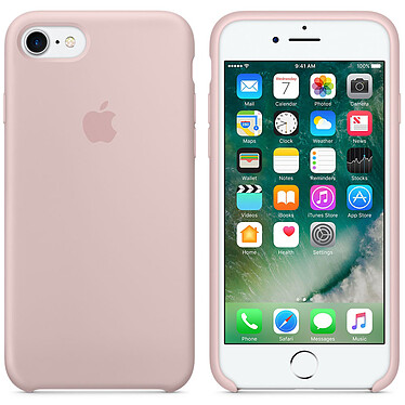 Apple Coque en silicone Rose des sables Apple iPhone 7 