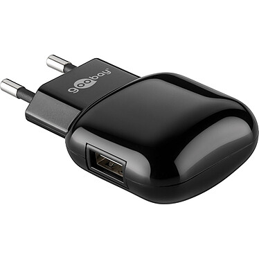 Chargeur rapide USB (2.0A) sur prise secteur (coloris noir)