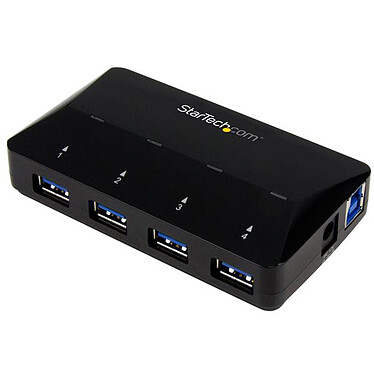 StarTech.com ST53004U1C Hub USB 3.0 de 4 puertos con puerto de carga de 2.4A