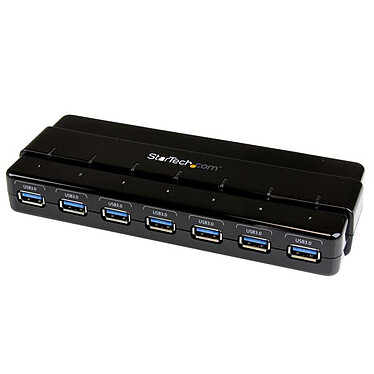 StarTech.com SuperSpeed USB 3.0 Hub with 7 ports and power adapter