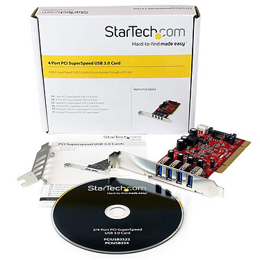 cheap StarTech.com USB 3.0 4-port PCI controller card