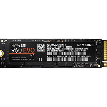 Samsung SSD 960 EVO M.2 PCIe NVMe 1 To