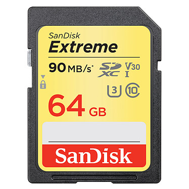 Scheda di memoria SanDisk SDXC Extreme UHS-1 U3 V30 64GB