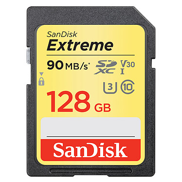 SanDisk Carte mémoire SDXC Extreme UHS-1 U3 V30 128 Go