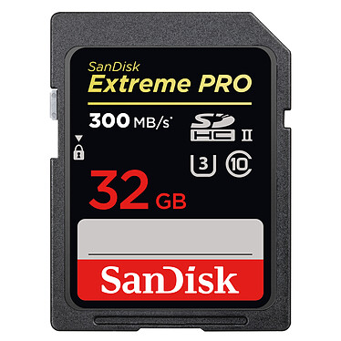 SanDisk Carte mémoire SDHC Extreme PRO UHS-II U3 32 Go
