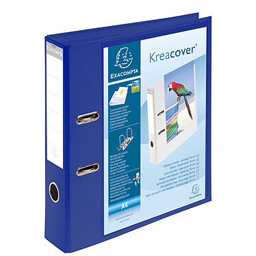 Exacompta Kreacover Classeur à levier 70mm Bleu