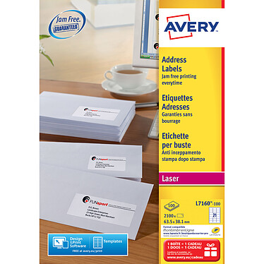 Avery Easy to Stick Address Labels x 2100