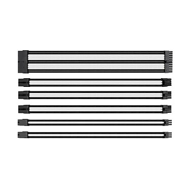 Thermaltake TtMod Sleeve Cable (Cavo di estensione Cble Tress) - Bianco e nero