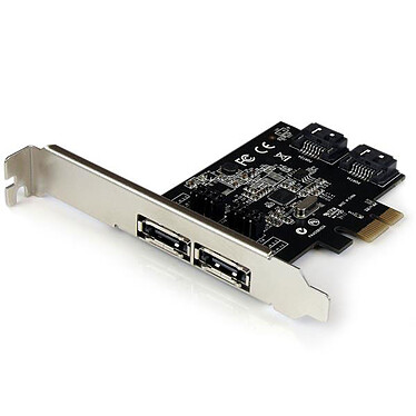 Scheda controller PCI-E di StarTech.com con 2 porte SATA III interne e 2 porte eSATA esterne